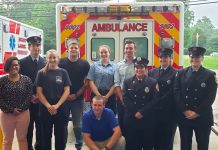Firemen graduate EMT Training